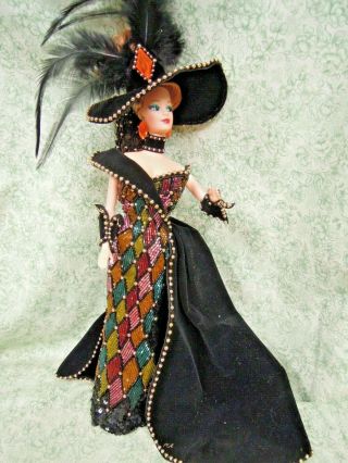 Dd - 189 Barbie Doll: " Masquerade Ball Barbie By Mackie.  1993; 6th In Series