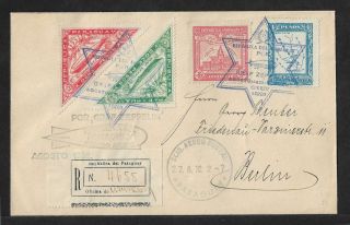 Zeppelin Paraguay To Germany Air Mail Cover 1932