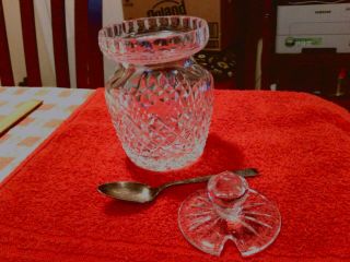 Crystal Jam Jelly Honey Jar Pot With lid & Spoon Could not find waterford stamp 3