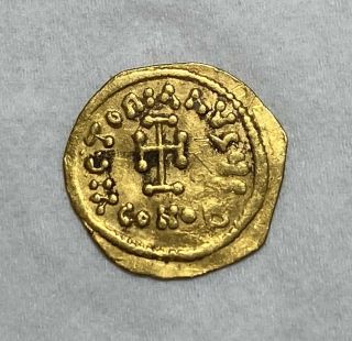 Ancient Byzantine Gold Coin Constans Ii - 641 - 688 Ad.  Tremissis - Charming
