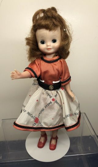8” Vintage American Character Betsy Mccall 1950’s - 1960’s Cute Playtime Dress R