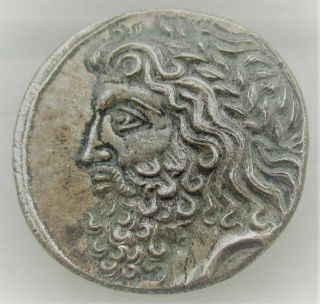 Unresearched Ancient Greek Ar Silver Tetradrachm Coin 11.  90g