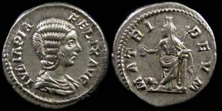 Roman Coin,  Julia Domna,  Wife Of Septimius Severus,  Ar Denarius,