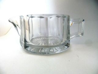 Heisey Breakfast Stack Set,  Creamer Only Wide Flat Panel Clear 1910 - 1935