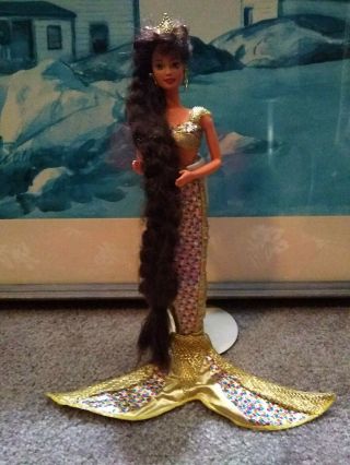 Jewel Hair Mermaid Teresa Barbie Doll Brunette Long Hair