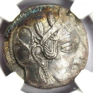Athens Athena Owl Tetradrachm Coin 465 - 460 Bc - Ngc Xf - Test Cut - Early Issue