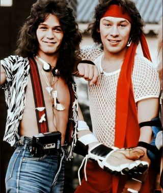 Van Halen Eddie & Alex 1979 8x11 Photo Colored