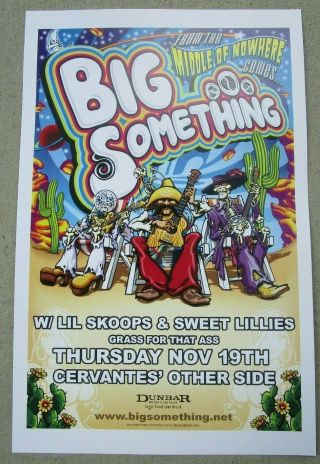 Big Something Denver,  Colorado Early Rare Promo Concert Poster 11x17 Handbill