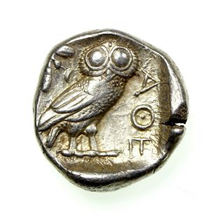 Attica,  Athens Silver Tetradrachm 454 - 404bc Head Of Athena / Owl