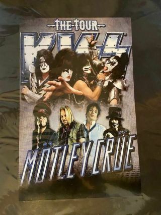 Kiss Motley Crue Concert Poster Gene Simmons Paul Stanley