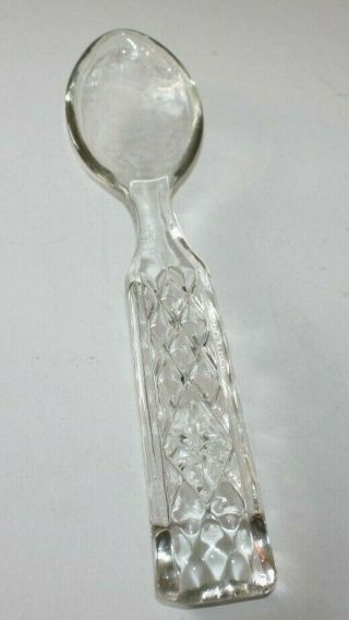 Vintage Fostoria American Glass Spoon 9 3/4 " Af