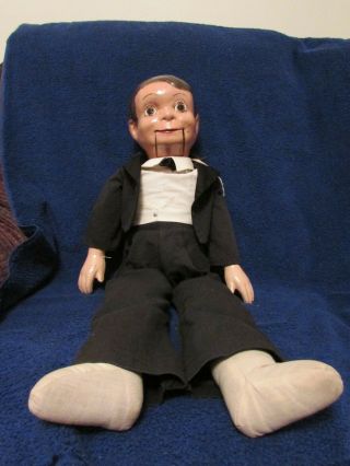 Antique Willie Talks Ventriloquist Doll - Composition