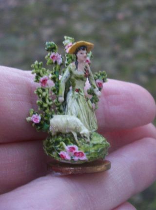 Vintage Artist Made Kay Lewis Standfordshire Woman Dollhouse