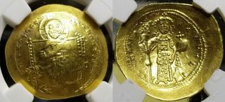 Byzantine Empire Gold,  Constantine X,  1059 - 67 Ad,  Av Hist.  Nomisma Ngc Holdered
