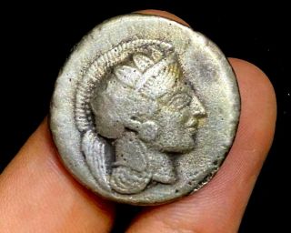 Ancient Greek Silver Athenian Owl Tetradrachm,  454 Bc Coin