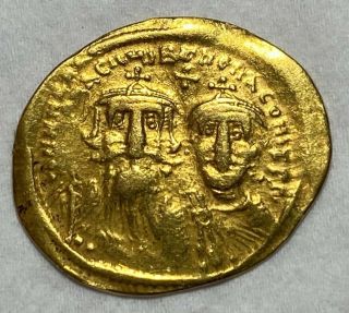 Ancient Byzantine Gold Coin Constans Ii - 641 - 688 Ad.  Solidus - Charming
