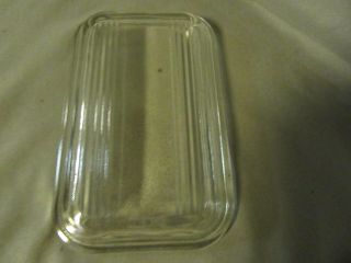 3 Clear Glass Lids for Refrigerator Dishes 1 - Pyrex 1 - Anchor Hocking 1 - Unknown 3