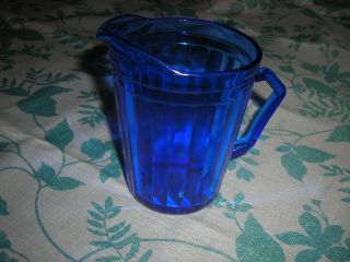 Cobalt Blue Depression Glass 4 1/2 " Creamer
