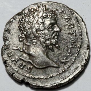 Roman Silver Denarius Of Septimius Severus & Julia Domna 193 - 211 Ad