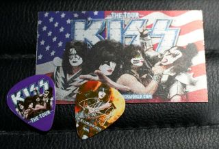 Kiss 080712 Albuquerque Paul Stanley Guitar Pick The Tour