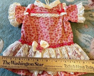 Gorgeous Vintage Cotton Outfit For French / German Bisque Doll 2