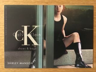 Shirley Manson Garbage Calvin Klein Jeans Rare Postcard Steven Klein Version 2.  0