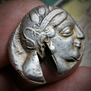 Attica,  Athens.  Silver Tetradrachm Ca.  454 - 404 Bc.