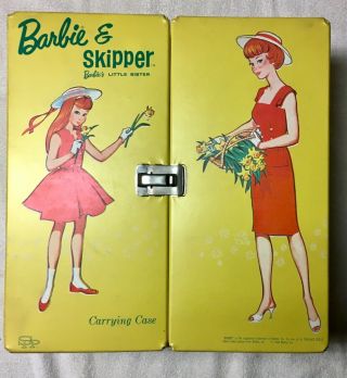 Vintage Barbie & Skipper Carrying Case & More - 1964 - Mattel -