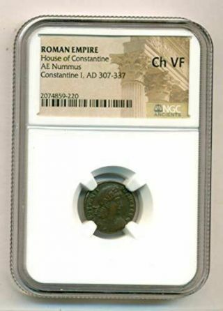 Roman Empire Constantine I Ad 307 - 337 Ae Nummus Ch Vf Ngc