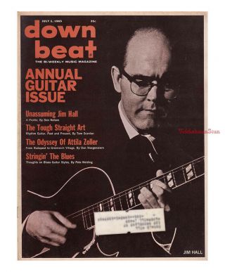 Down Beat 1965 Guitar Issue Jim Hall Steve Jordan Attila Zoller Folk Blues
