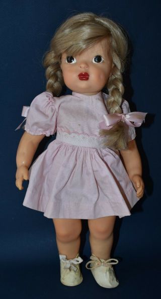 Terri Lee Pat.  Pending Vintage Doll In Tagged Dress