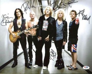 Reprint - Def Leppard Autographed Signed 8 X 10 Photo Poster Rp Man Cave