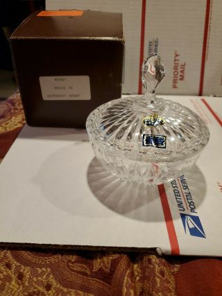 Bleikristall Beyer Lead Crystal Candy Dish With Lid West Germany