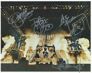 Reprint - Kiss Paul Stanley - Gene Simmons Signed 8 X 10 Glossy Photo Poster Rp