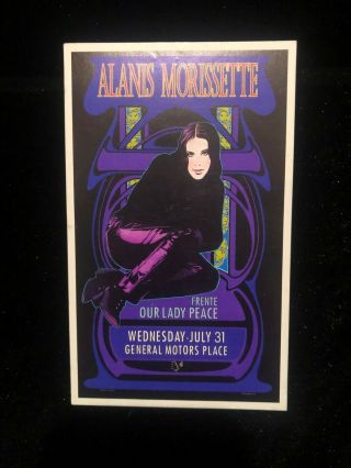 Alanis Morissette Bob Masse Handbill Concert Poster Vancouver 