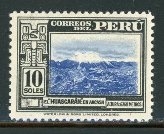 Peru Mnh Selections: Scott 384 10s From Series Of 1938 Waterlow Cv$27,