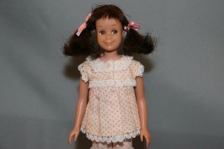 Vintage 1965 BRUNETTE SKOOTER Barbie DOLL in Skipper Pajamas 3