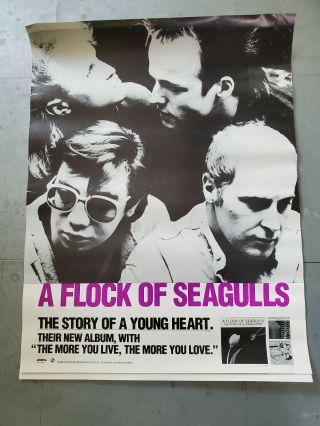 A Flock Of Seagulls 1984 Story Of A Young Heart Promo Poster 80s