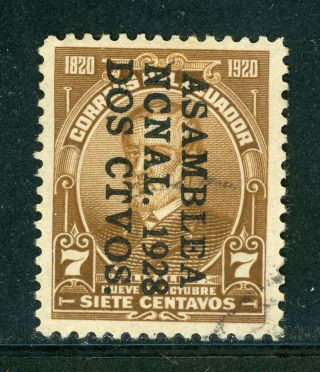Ecuador Selections: Scott 282 2c/7c Asamblea Nacional Schg (1928) Cv$75,