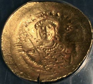 BYZANTINE - Michael VII - 1071 - 1078 AD =Gold Histamenon Nomisma = ANACS XF45 3