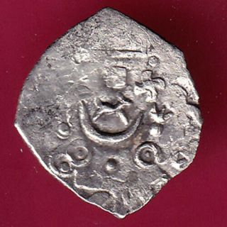 Ancient Saurashtra Janapada Punchmark Stag Type Rare Silver Coin E64
