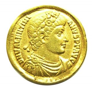 364 - 375 Ad Ancient Roman Gold Solidus Of Emperor Valentinian Minted In Antioch