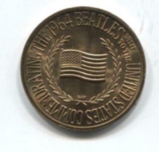 Beatles - - 1964 USA Visit Commemorative Brass Coin/Token - - US 2