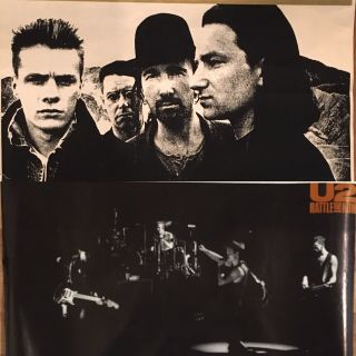 2 - U2 Rattle And Hum & Joshua Tree (felt) Posters.  1980s Vintage Rare