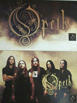 Opeth 2005 Ghost Reveries 2 Sided Promotional Poster Flawless Old Stock