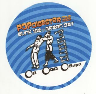 Blink 182 Green Day 2002 Pop Disaster Tour Blue Photo Backstage Pass