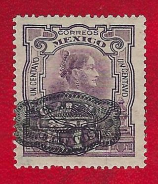 Mexico Black 20 Cents Barril On 1 Cent A36