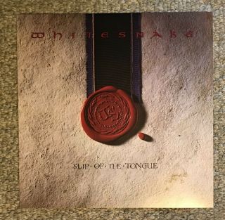 Whitesnake Promo Poster Flat Slip Of The Tongue 1989 2 - Side12”x12”