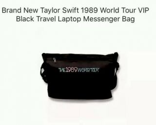 Taylor Swift 1989 World Tour Vip Black Travel Laptop Messenger Bag