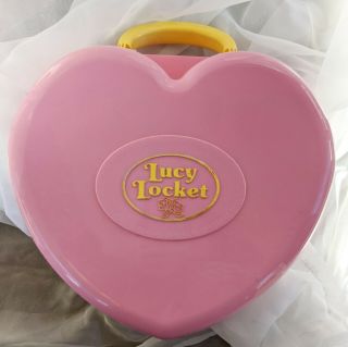 Lucy Locket Polly Pocket Doll Large Pink Carry Case House1992 Bluebird